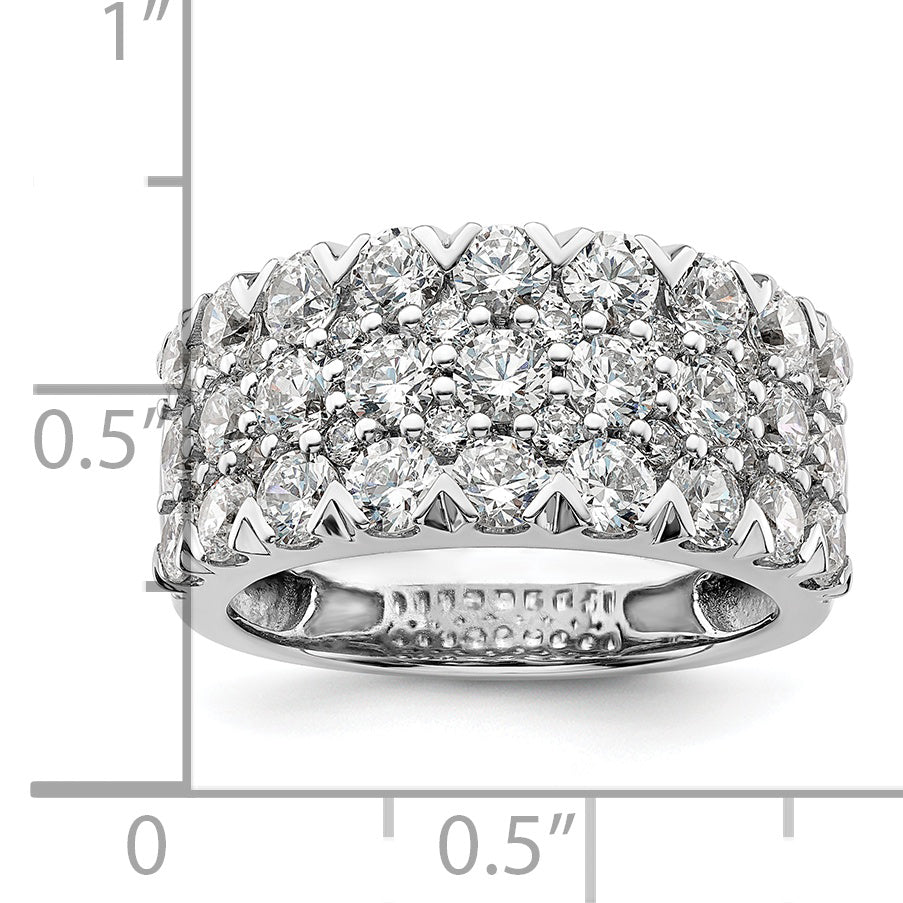 14K White Gold Lab Grown Diamond VS/SI GH, Band