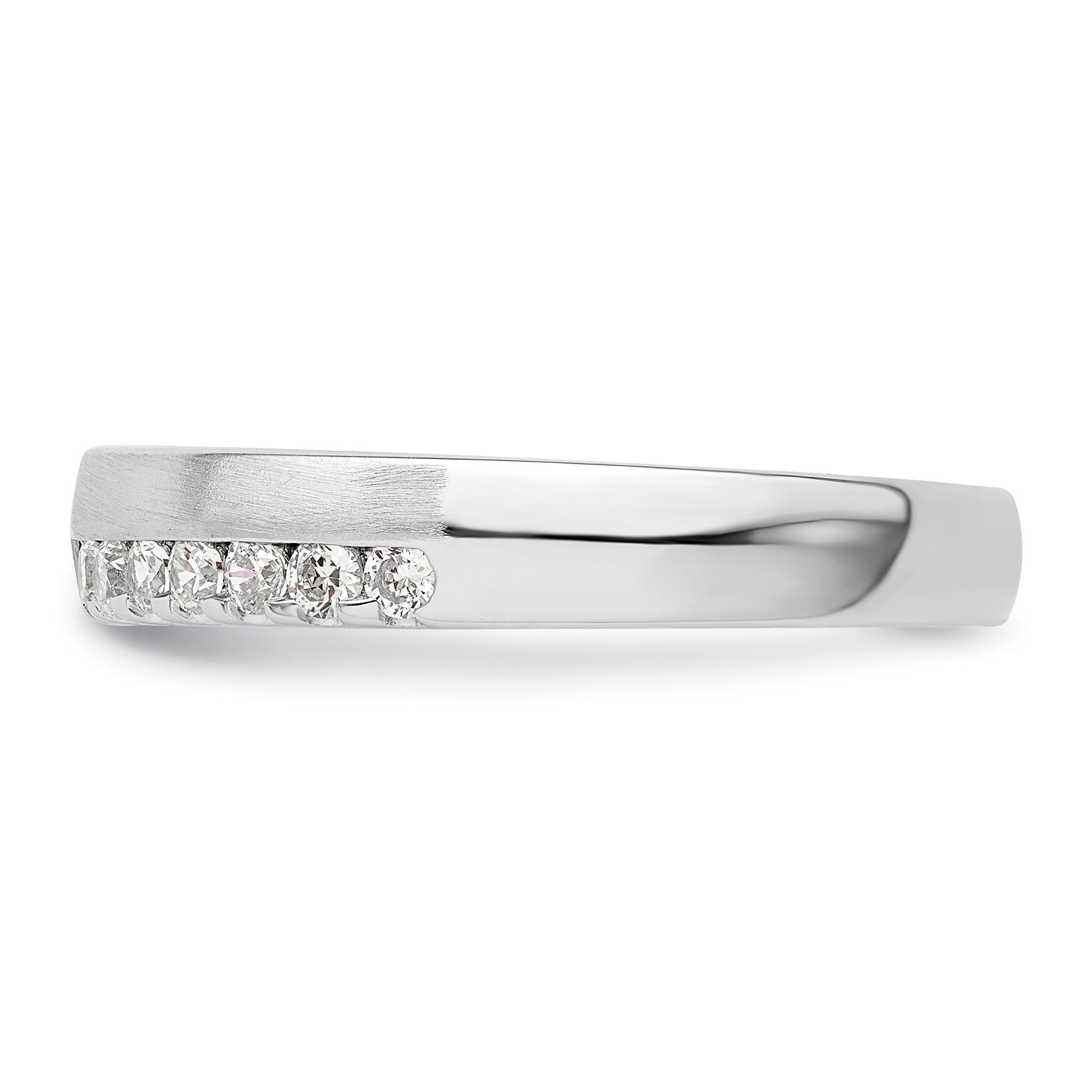 14K White Gold Lab Grown Diamond VS/SI GH, Band