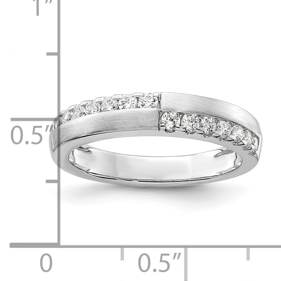 14K White Gold Lab Grown Diamond VS/SI GH, Band