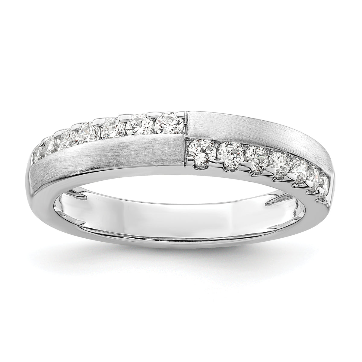 14K White Gold Lab Grown Diamond VS/SI GH, Band