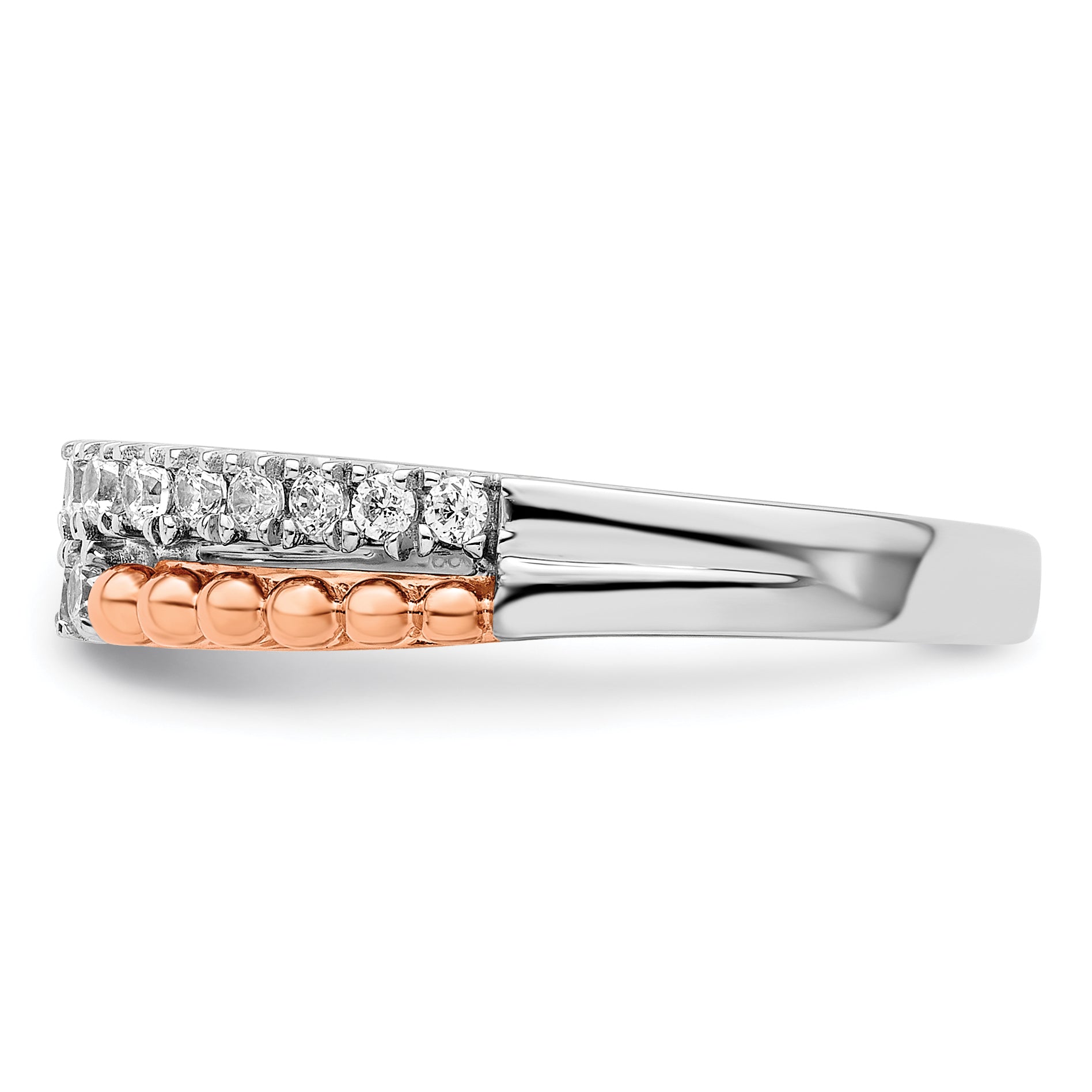 14K Two-Tone Lab Grown Diamond VS/SI GH, Band