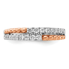 14K Two-Tone Lab Grown Diamond VS/SI GH, Band