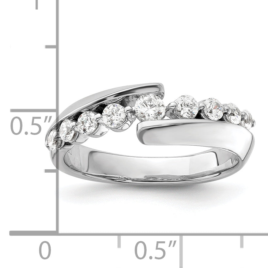 14K White Gold Lab Grown Diamond VS/SI GH, Band