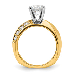 14K Lab Grown Diamond VS/SI GH, Semi-mount Engagement Ring