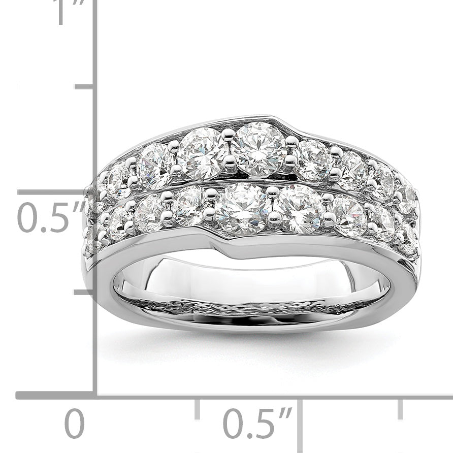 14K White Gold Lab Grown Diamond VS/SI GH, Band