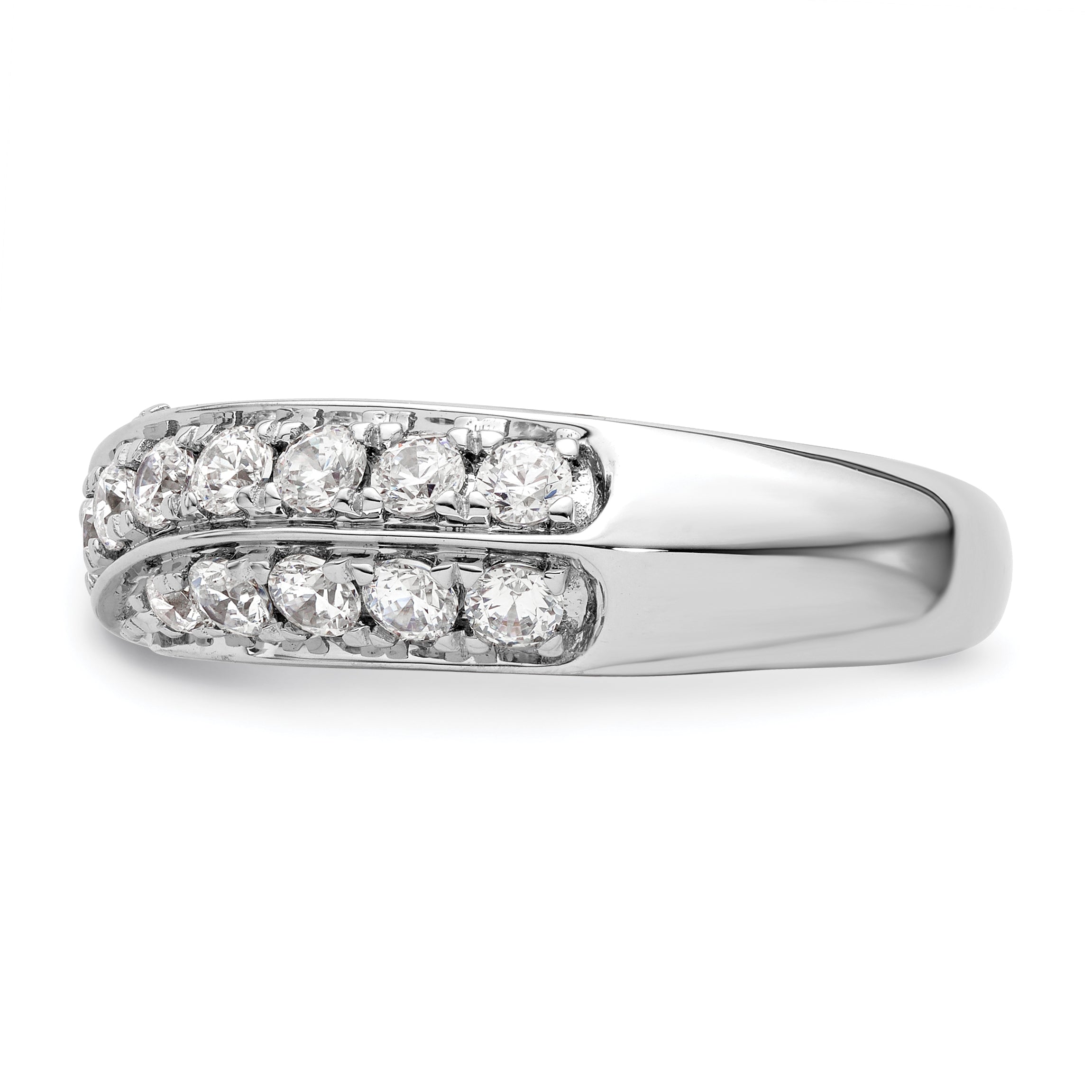 14K White Gold Lab Grown Diamond VS/SI GH, Band