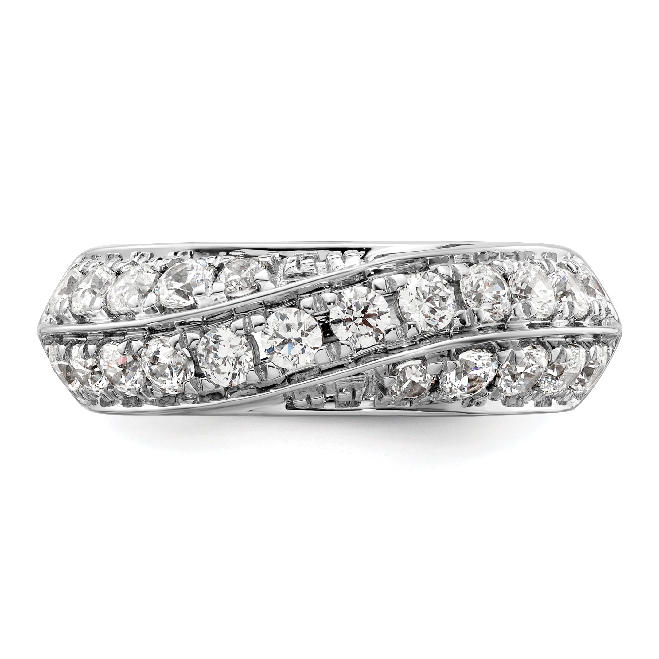 14K White Gold Lab Grown Diamond VS/SI GH, Band