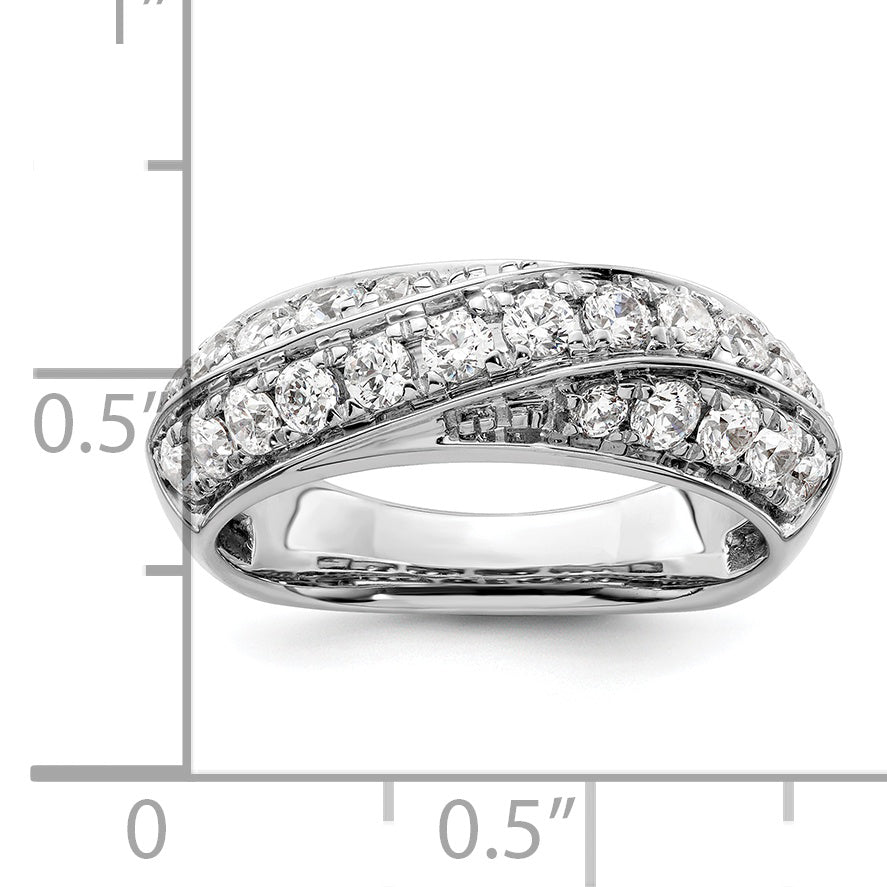 14K White Gold Lab Grown Diamond VS/SI GH, Band