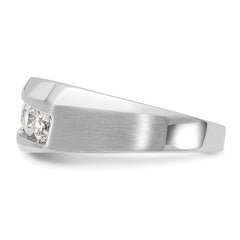 10K White Gold Lab Grown Diamond VS/SI GH, Men's 5-Stone Ring