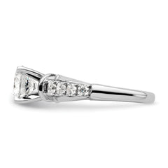 14K White Gold Lab Grown Diamond VS/SI GH, Semi-mount Engagement Rin