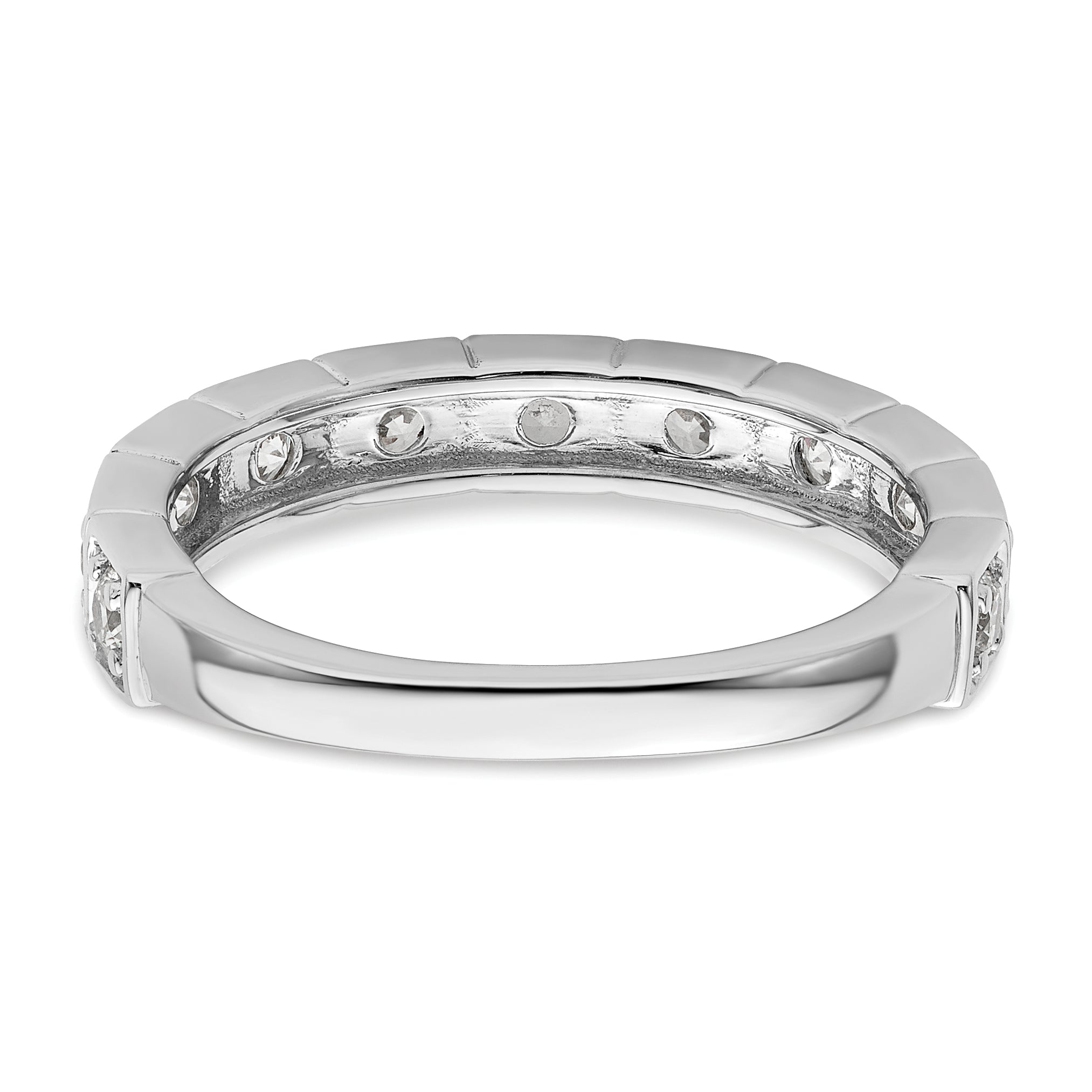 14K White Gold Lab Grown Diamond VS/SI GH, Band