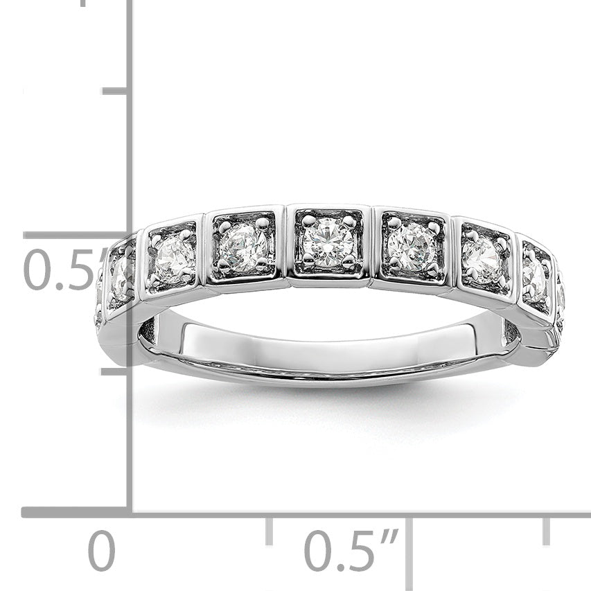 14K White Gold Lab Grown Diamond VS/SI GH, Band