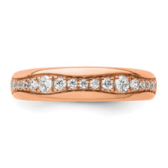 14K Rose Gold Lab Grown Diamond VS/SI GH, Wedding Band