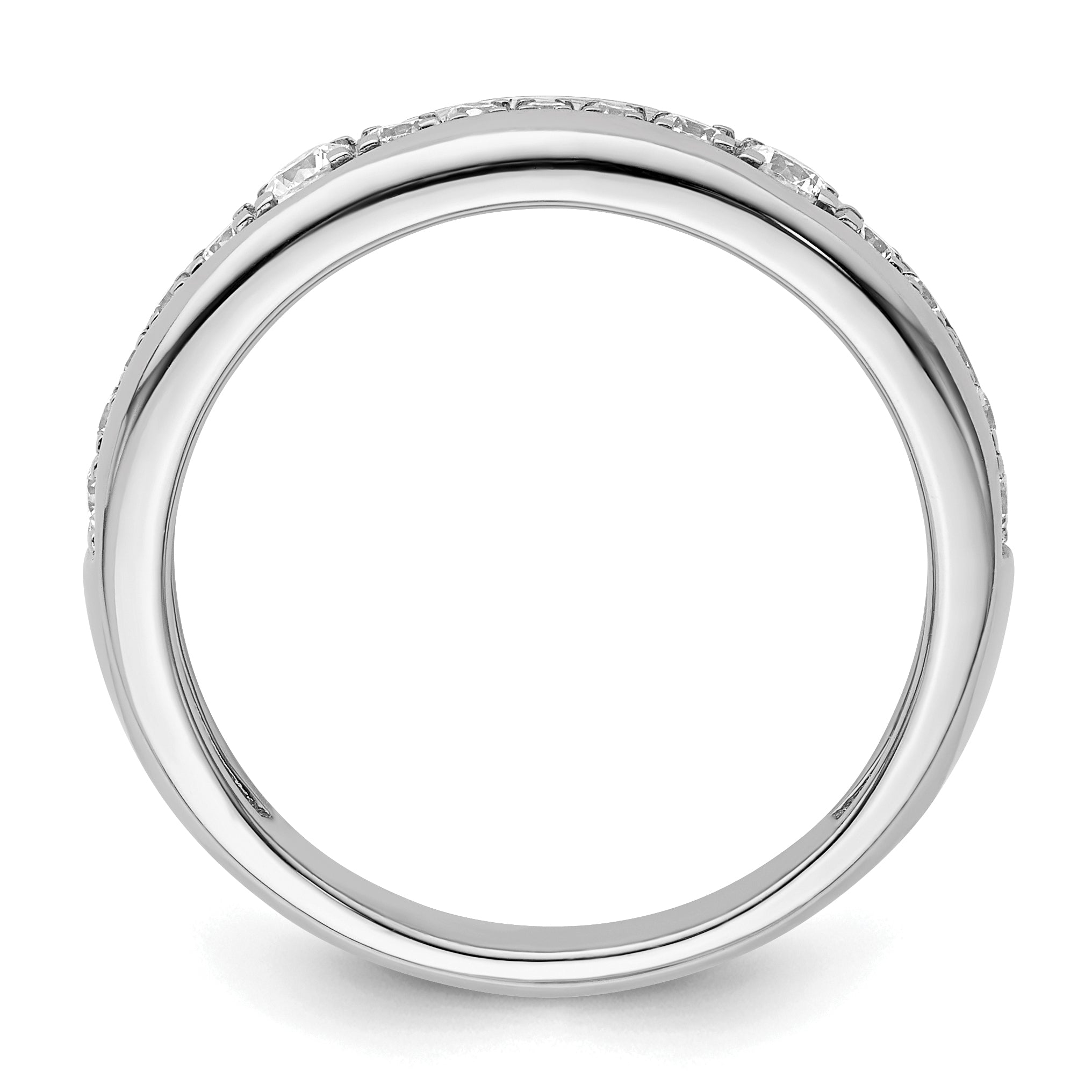 14K White Gold Lab Grown Diamond VS/SI GH, Wedding Band