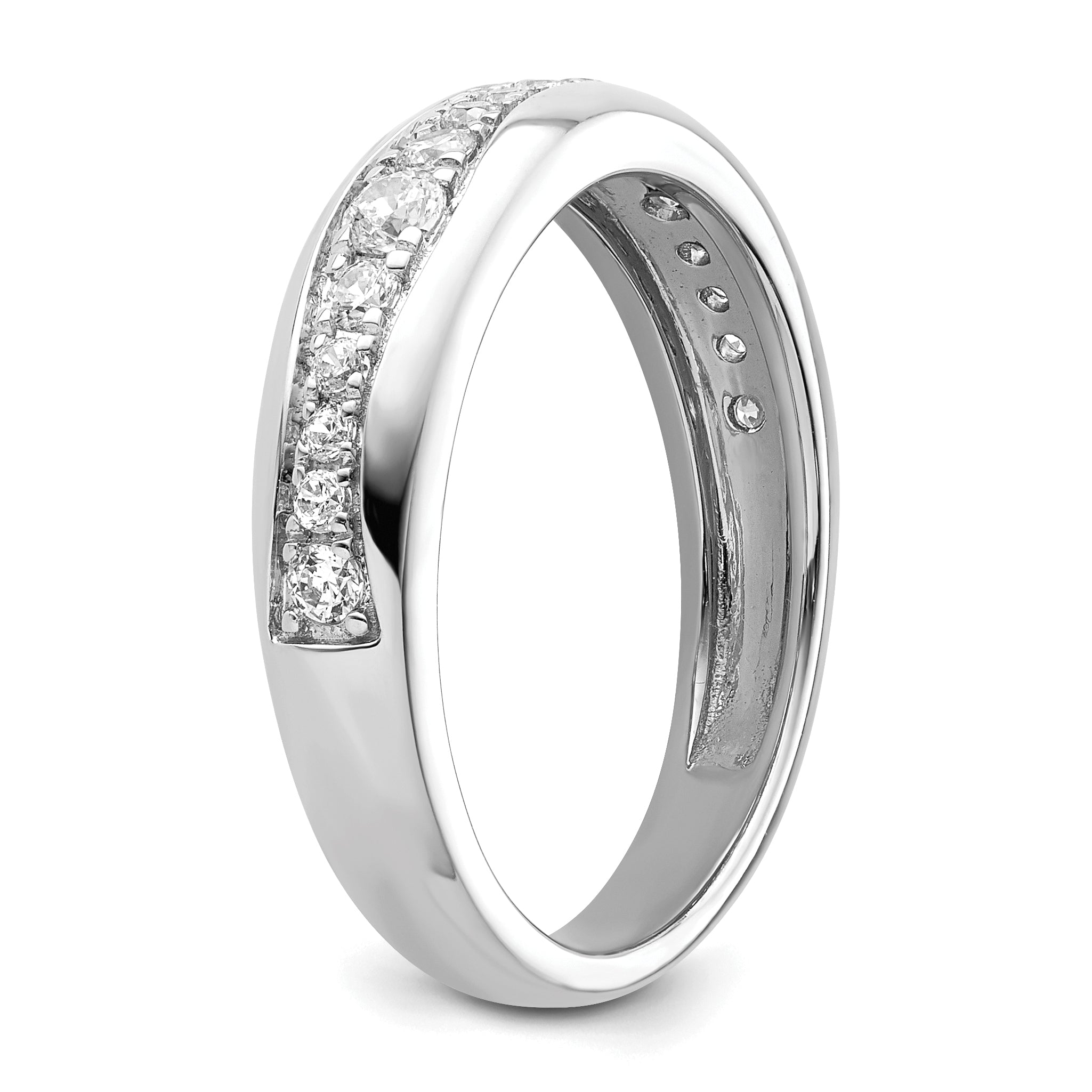 14K White Gold Lab Grown Diamond VS/SI GH, Wedding Band