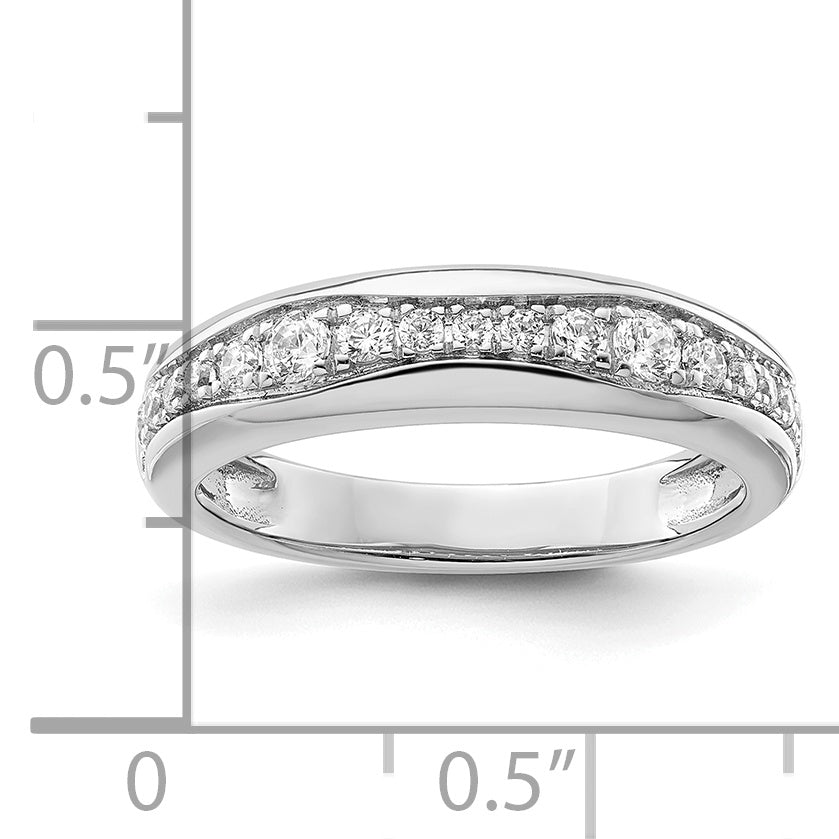 14K White Gold Lab Grown Diamond VS/SI GH, Wedding Band