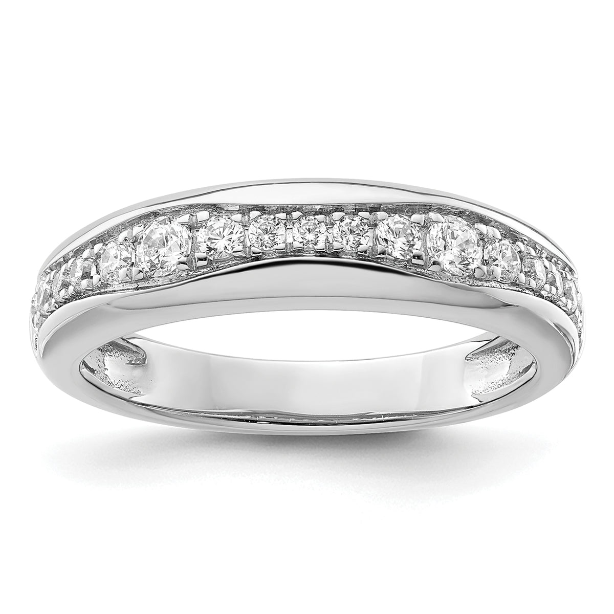 14K White Gold Lab Grown Diamond VS/SI GH, Wedding Band