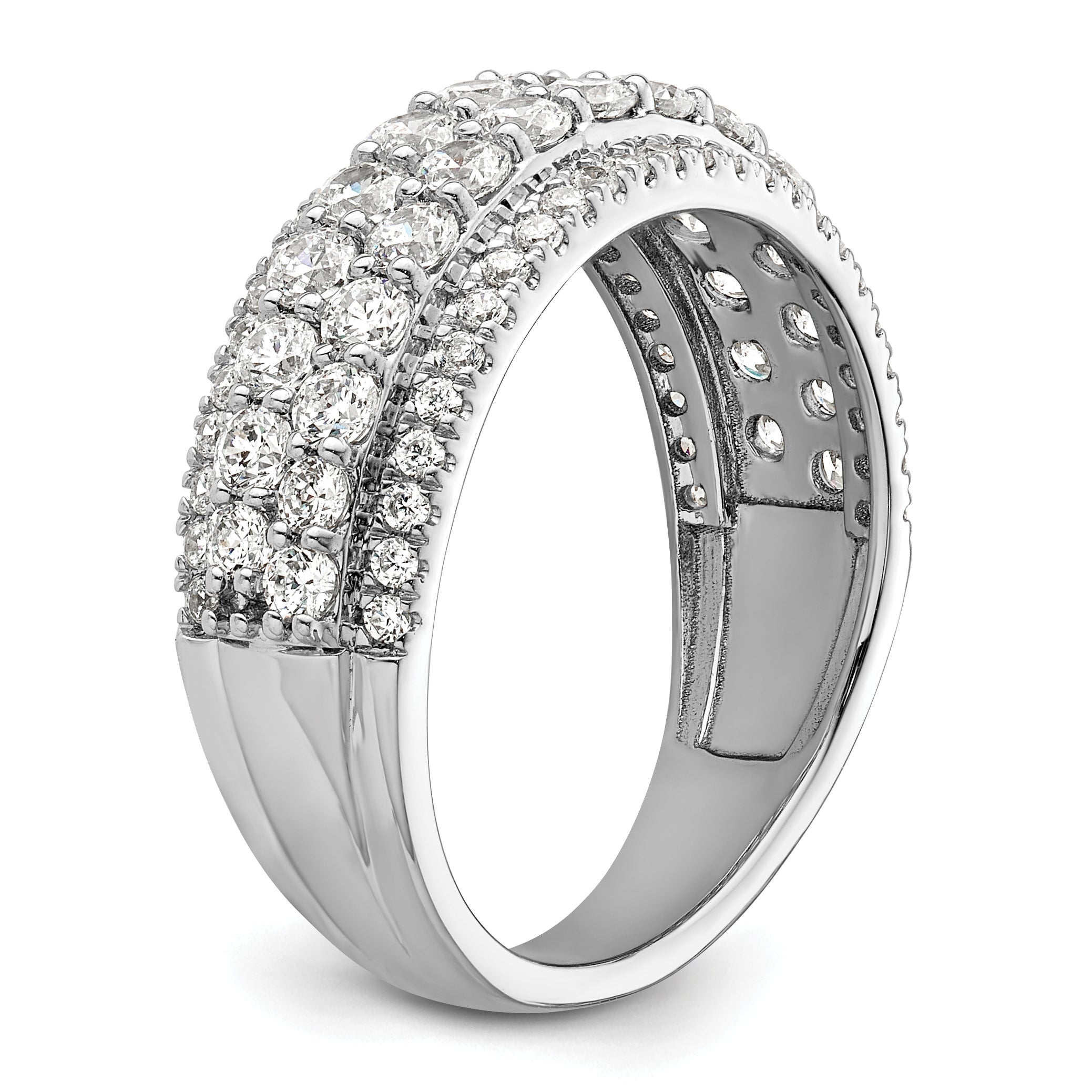 14K White Gold Lab Grown Diamond VS/SI GH, Band