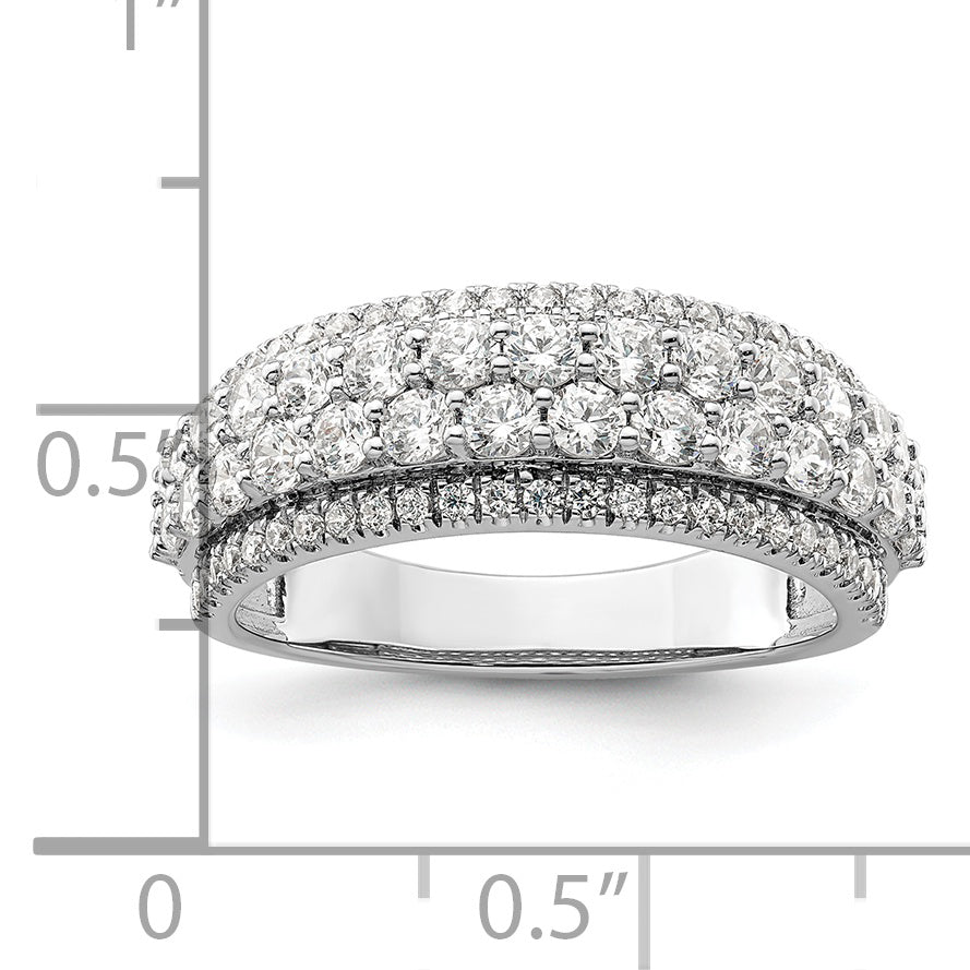 14K White Gold Lab Grown Diamond VS/SI GH, Band