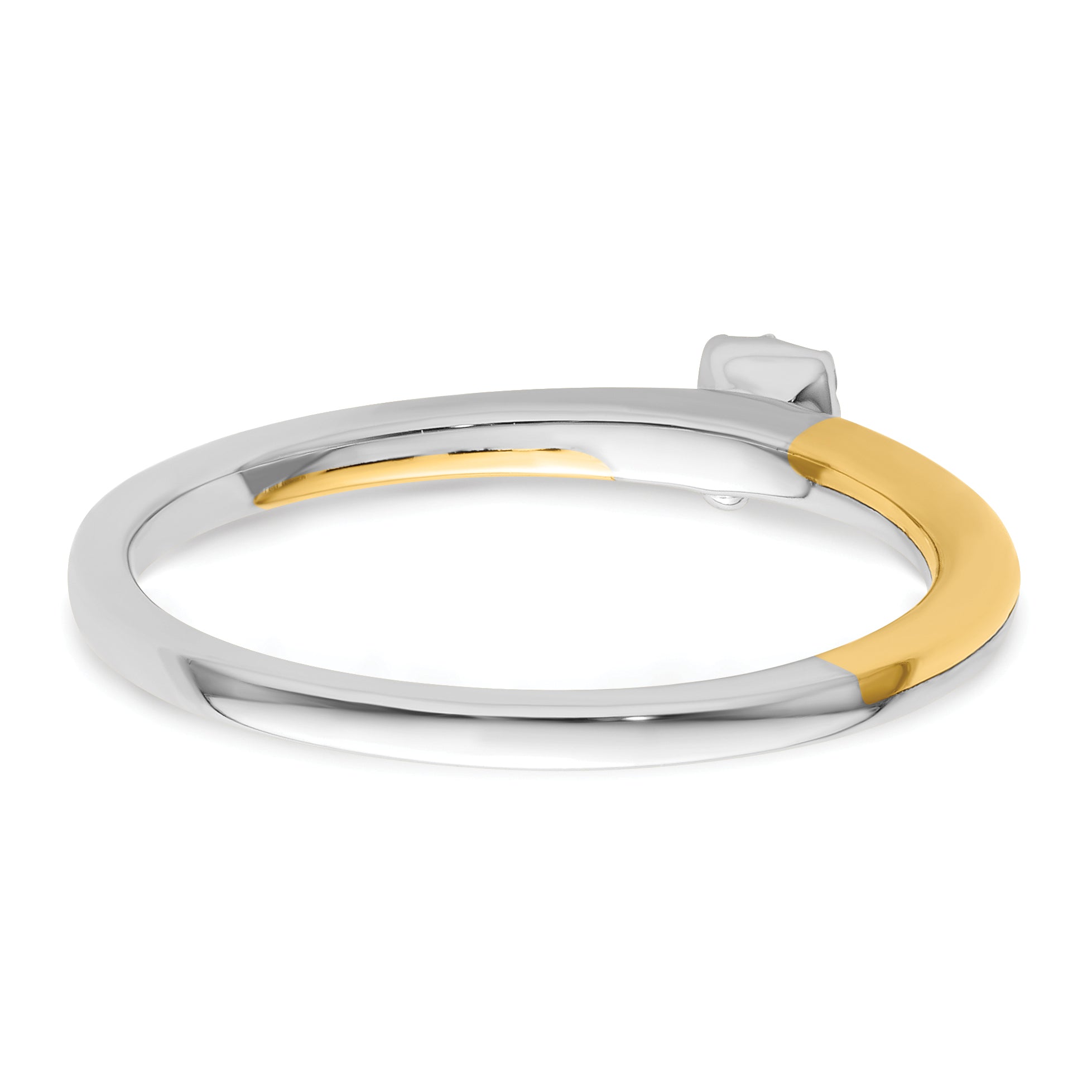 14K Two-Tone Lab Grown Dia Two Promises Complete Promise/Band Ring