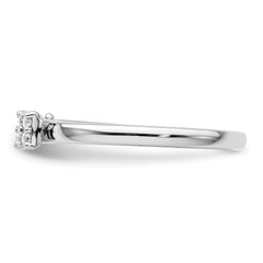 14K White Gold Lab Grown Dia Two Promises Comp Promise/Band Ring