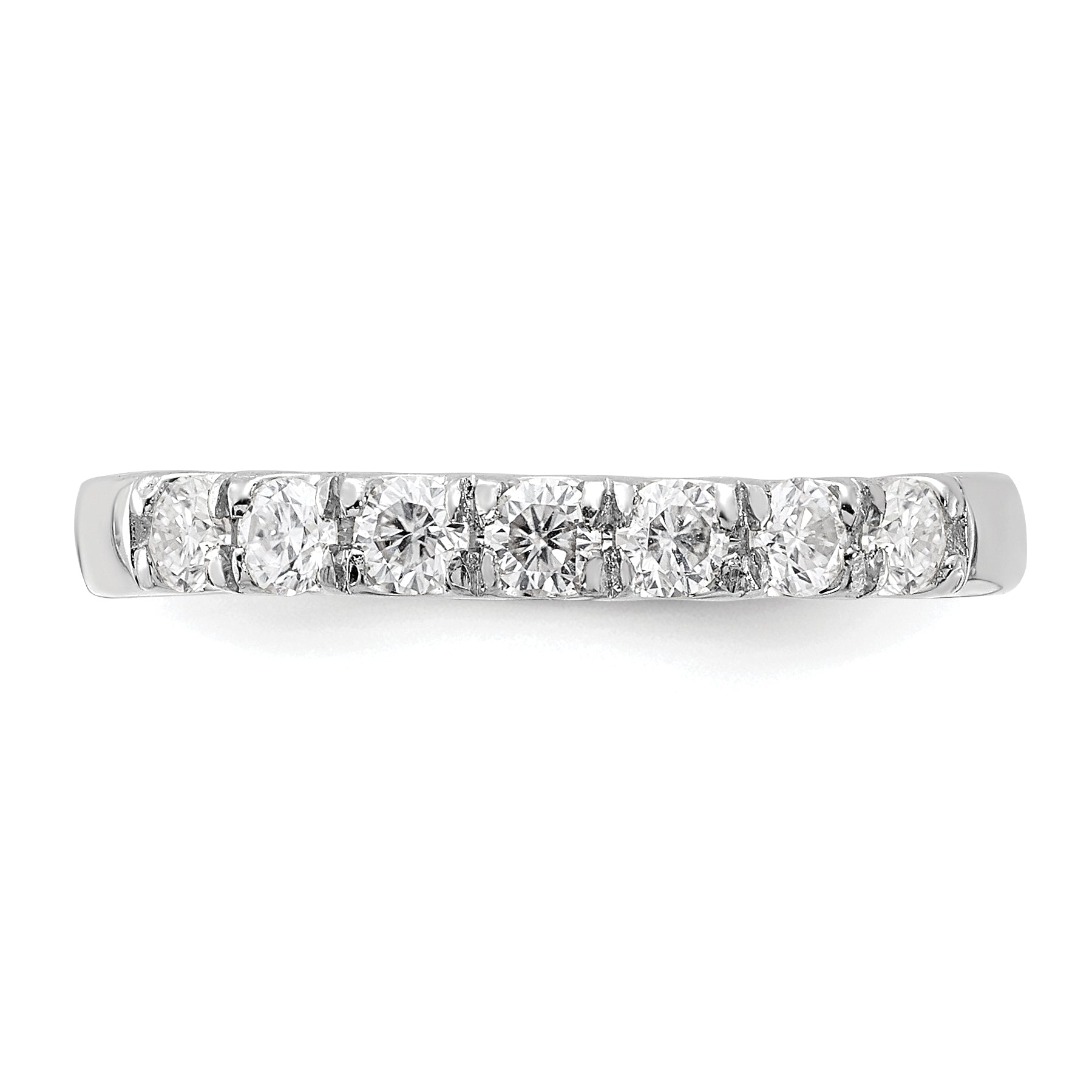 14K White Gold Lab Grown Diamond 7-Stone Band