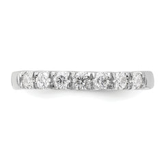 14K White Gold Lab Grown Diamond 7-Stone Band