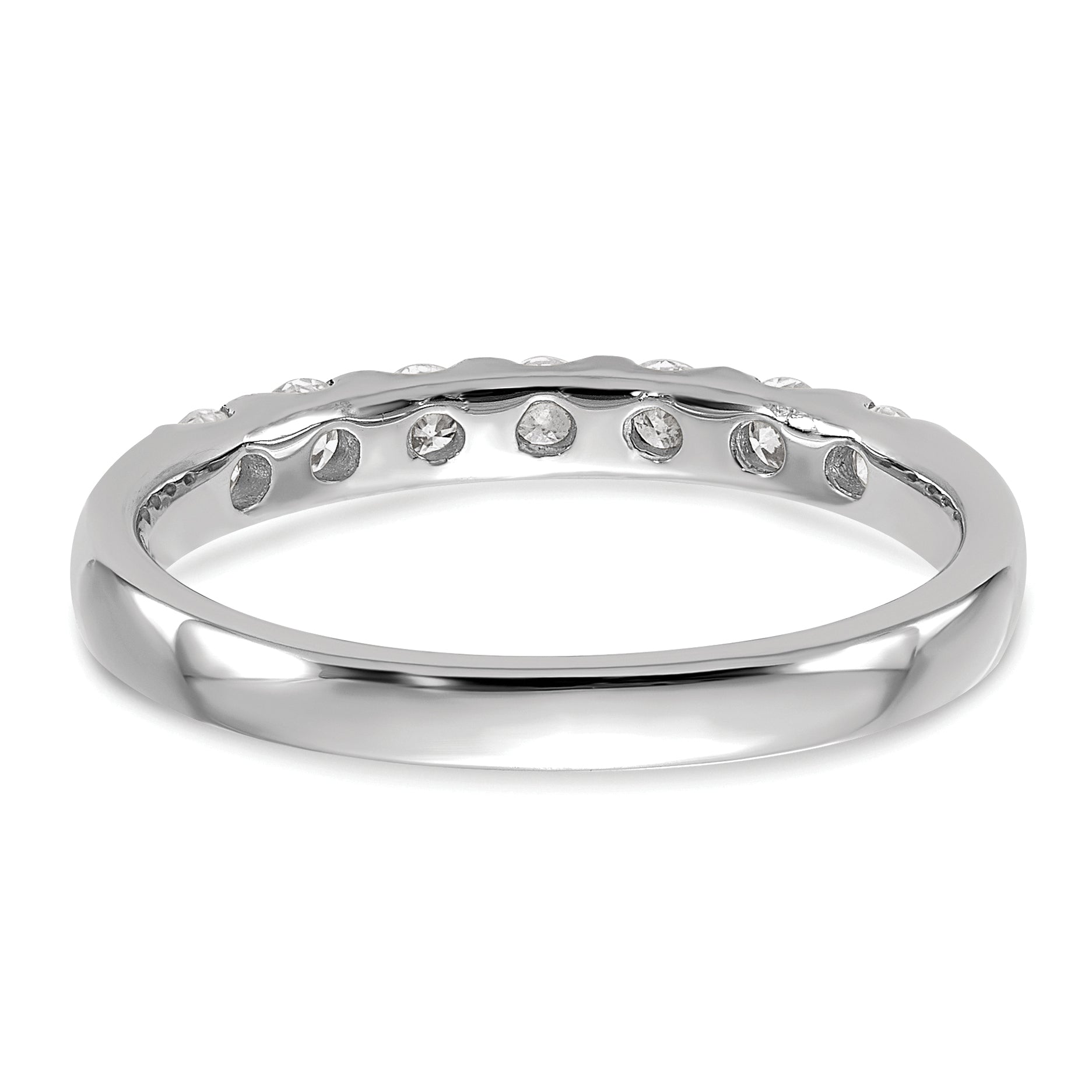 14K White Gold Lab Grown Diamond 7-Stone Band