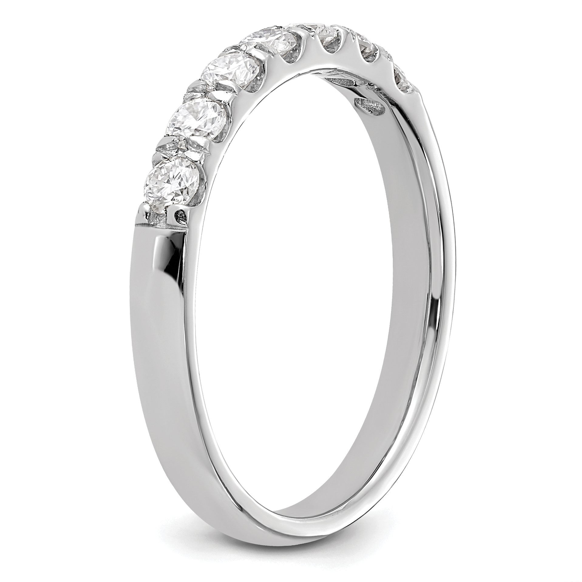 14K White Gold Lab Grown Diamond 7-Stone Band