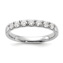 14K White Gold Lab Grown Diamond 7-Stone Band