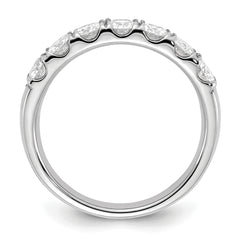 14K White Gold Lab Grown Diamond 7-Stone Band