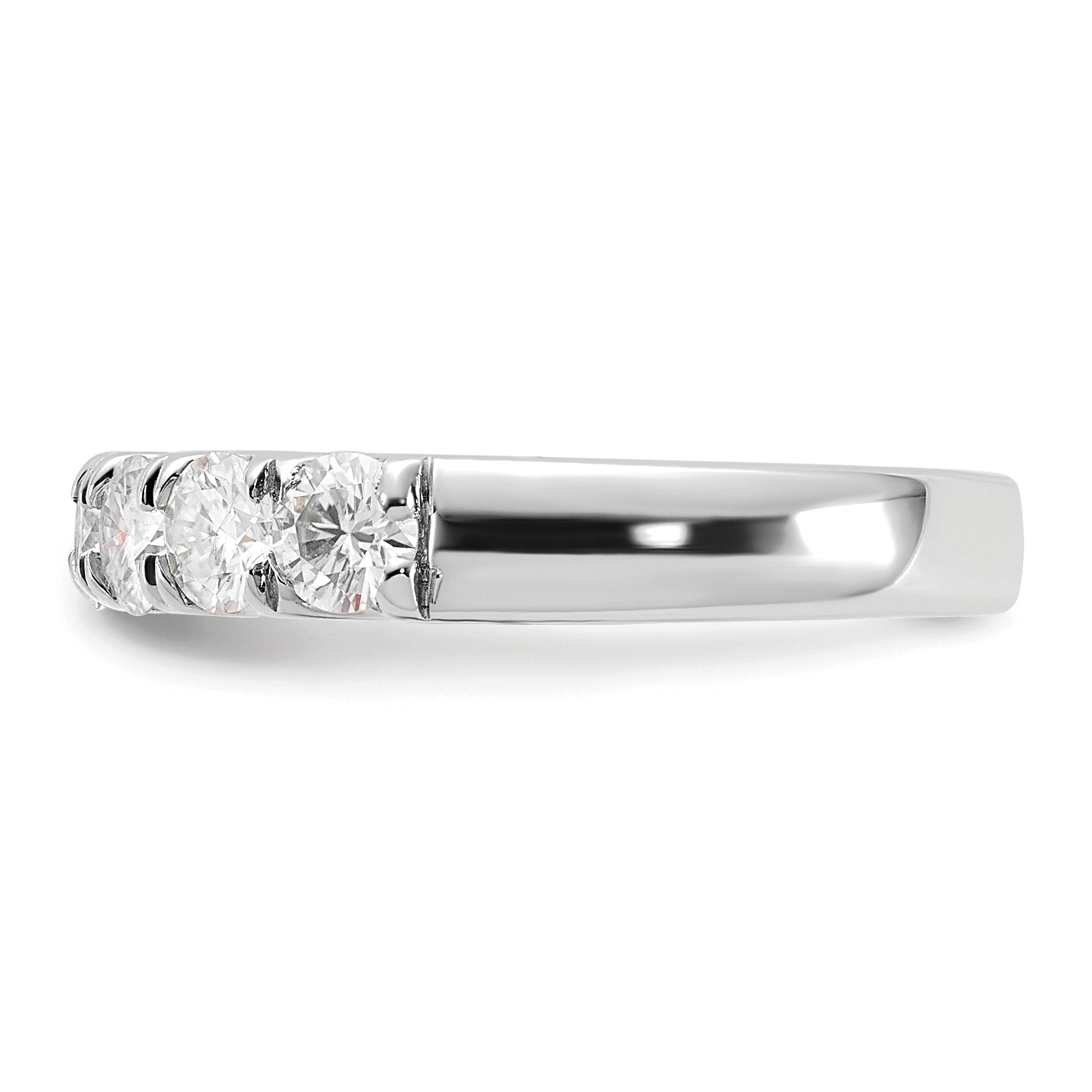 14K White Gold Lab Grown Diamond 7-Stone Band