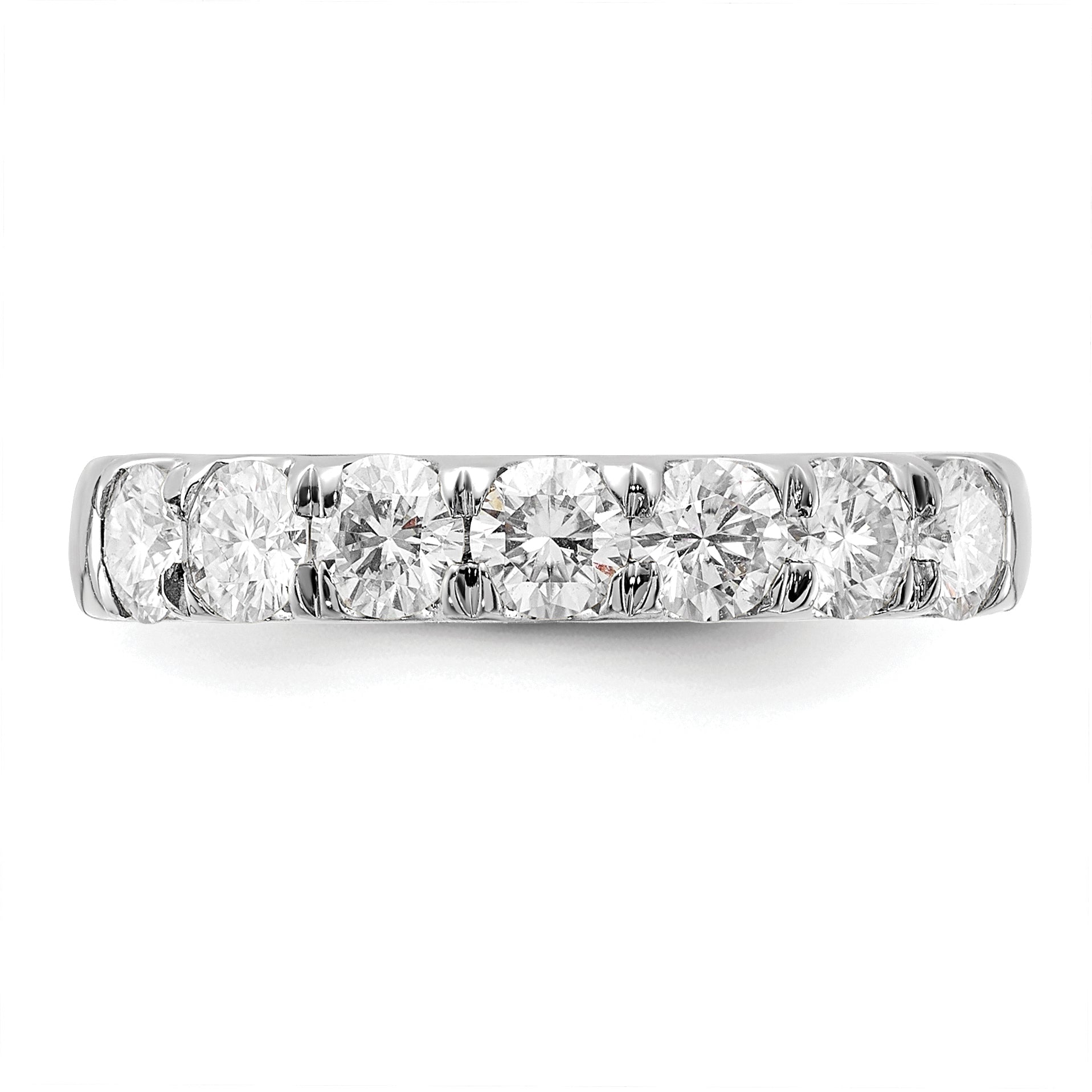 14K White Gold Lab Grown Diamond 7-Stone Band