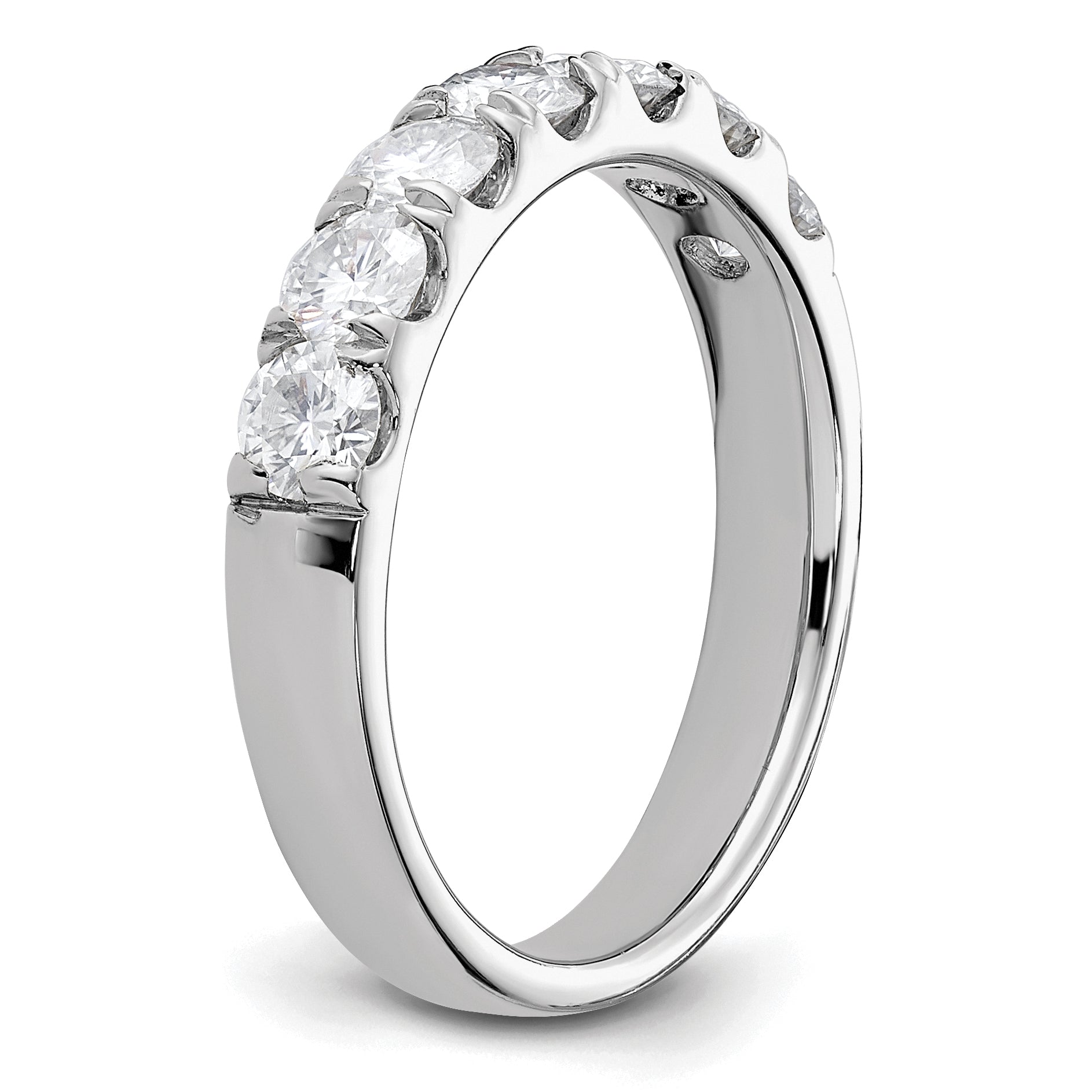 14K White Gold Lab Grown Diamond 7-Stone Band