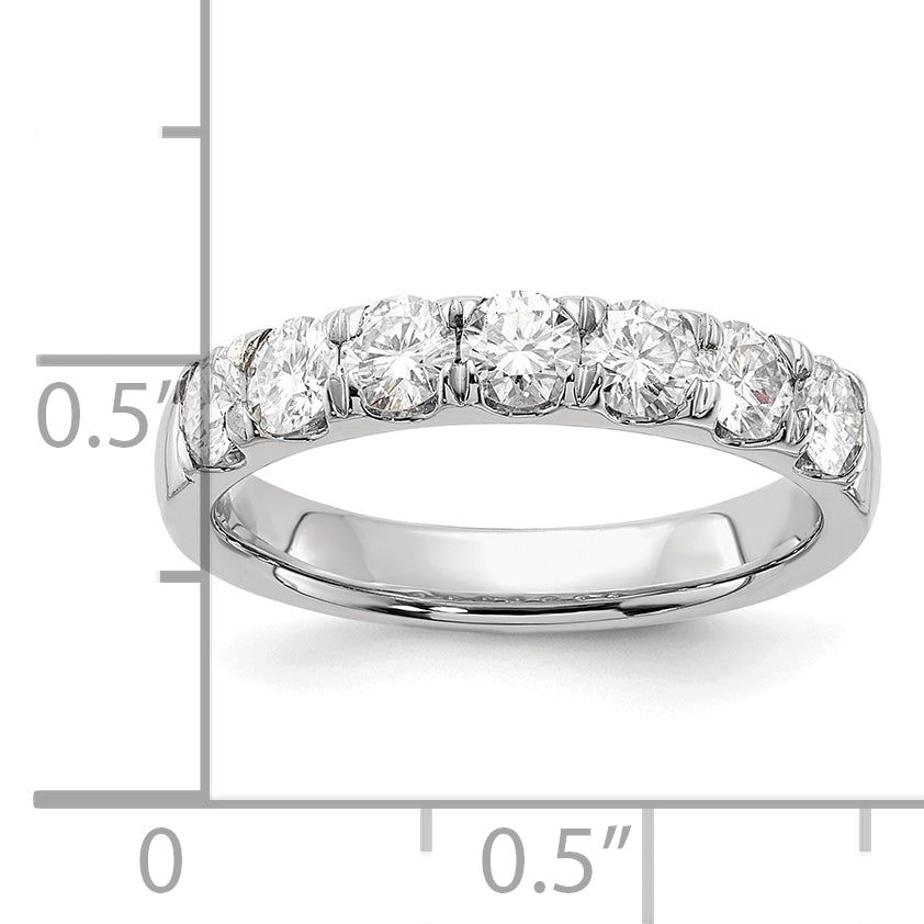 14K White Gold Lab Grown Diamond 7-Stone Band