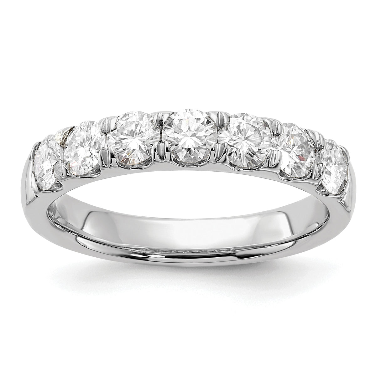 14K White Gold Lab Grown Diamond 7-Stone Band