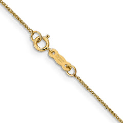 14K 14 inch .70mm Ropa with Spring Ring Clasp Chain