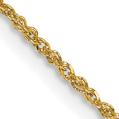 14K 24 inch 1.1mm Ropa with Spring Ring Clasp Chain