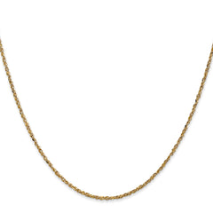 14K 14 inch 1.7mm Ropa with Lobster Clasp Chain