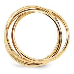 14k Polished Rolling Ring Size 4