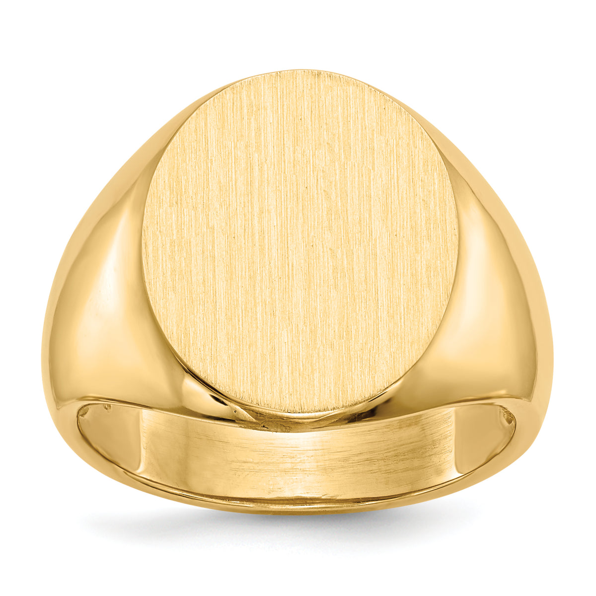 14k 17.5 x14.0mm Open Back Men's Signet Ring