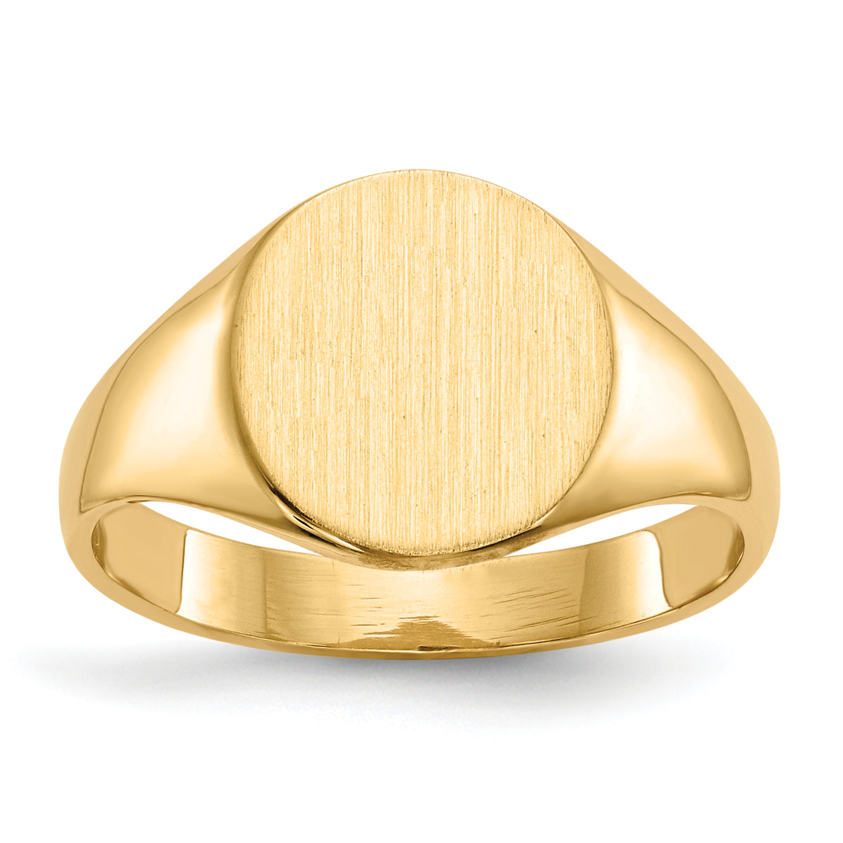 14k 9.5x10.0mm Closed Back Signet Ring