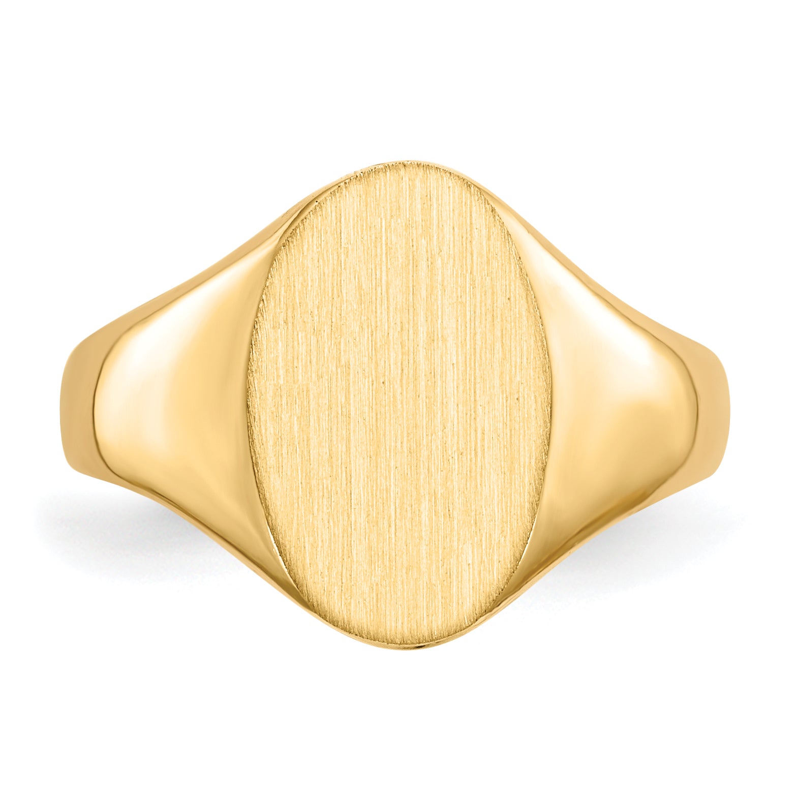 10ky 12.5x8.5mm Closed Back Signet Ring