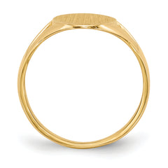 14k 16.5x9.0mm Closed Back Signet Ring