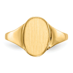 10ky 12.0x8.5mm Open Back Signet Ring