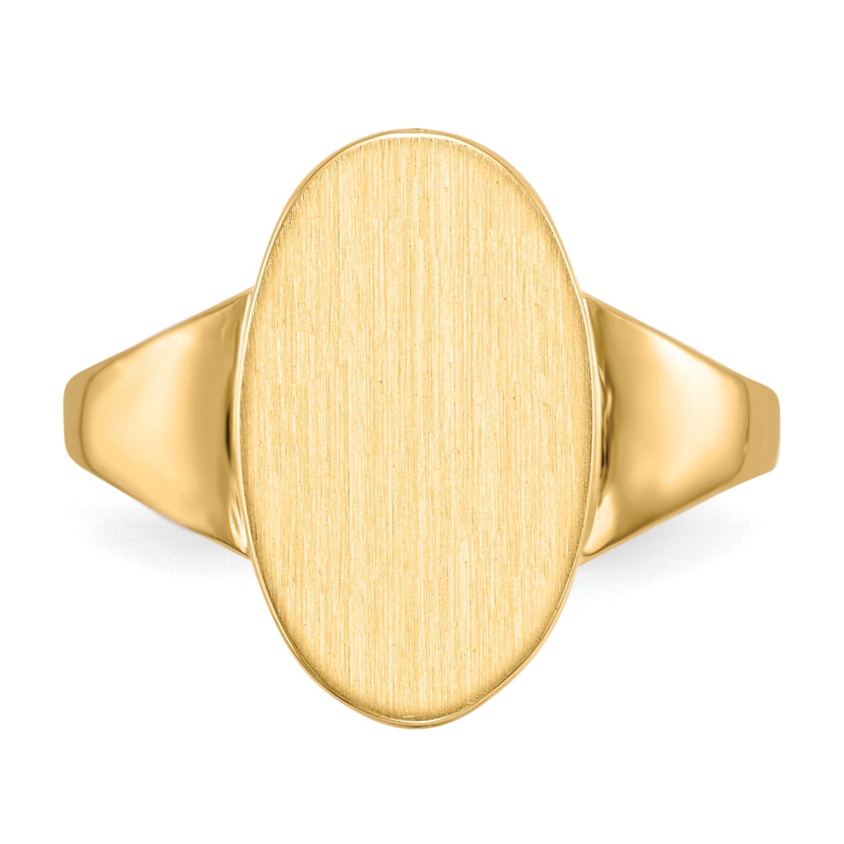 10ky 14.5x9.0mm Open Back Signet Ring