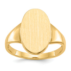 14k 14.5x9.0mm Open Back Signet Ring