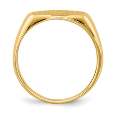 14k 6.5x11.0mm Open Back Child's Signet Ring