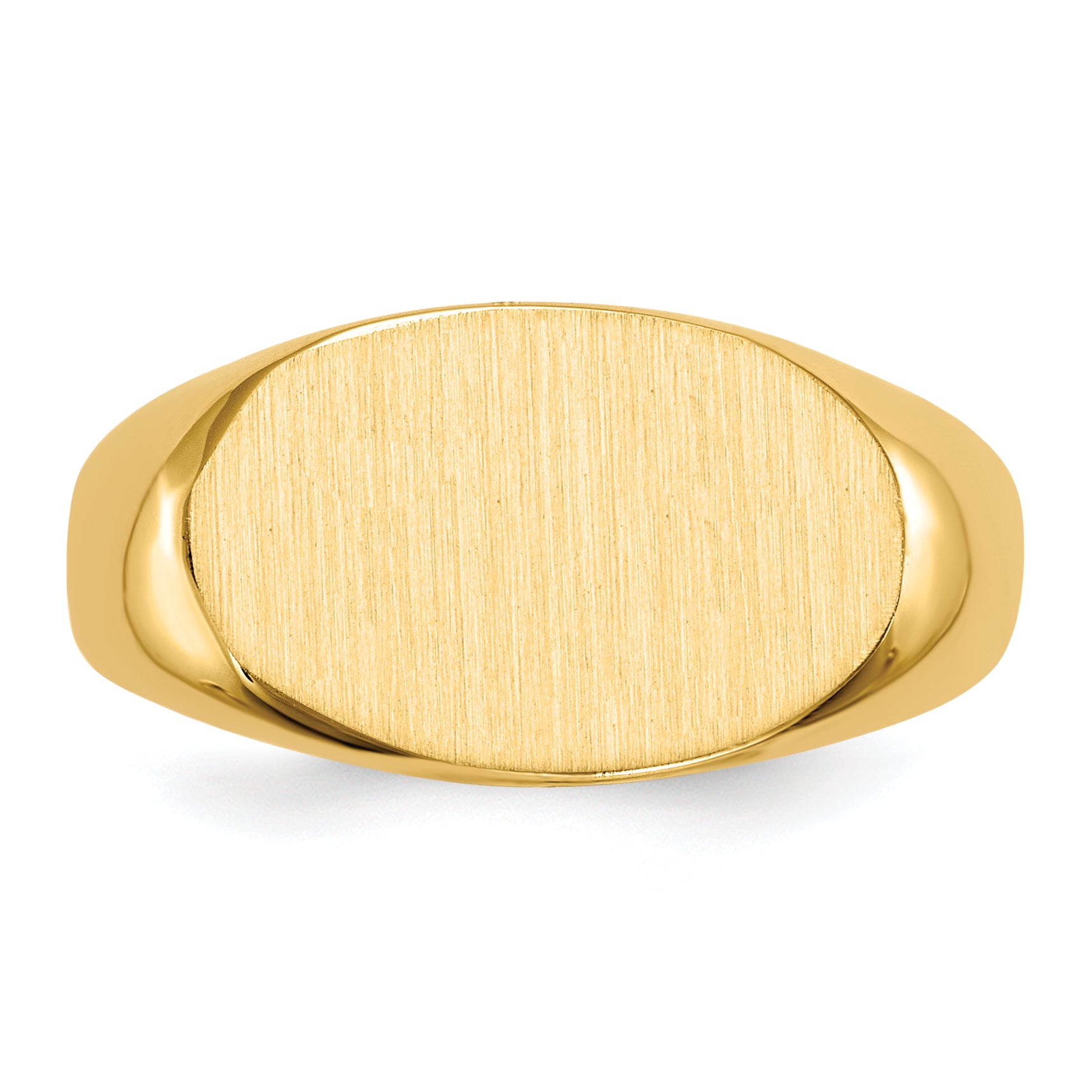 14k 9.5x15.0mm Open Back Signet Ring