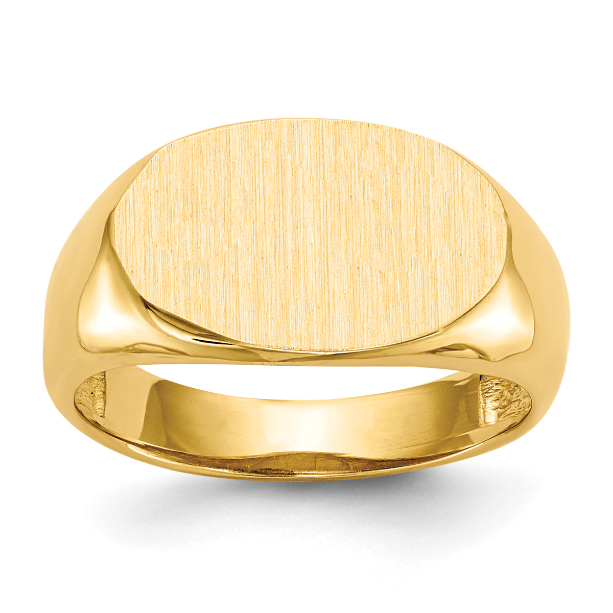 14k 9.5x15.0mm Open Back Signet Ring